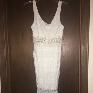 Lace/crochet maxi dress